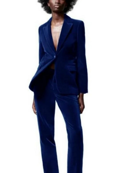 Ženske dvodijelne hlače Prilagodite komplete od 2 komada Baršunasta ženska poslovna odijela Svečane hlače Vjenčani smoking Ženski sako Hlače S