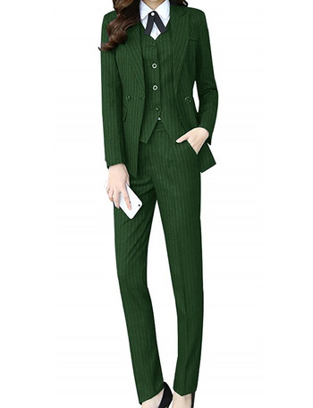 Γυναικείο κοστούμι 3 τεμαχίων, γυναικείο σακάκι γραφείου, σακάκι, παντελόνι