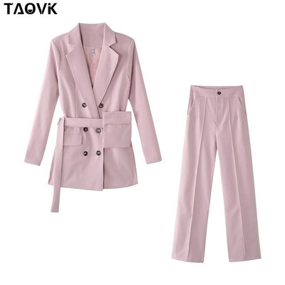 TAOVK naiste ülikonnad naistele pükskostüümid kontorinaise pidulik ärikomplekt vormiriietus bleiserid Camis topsid ja püksid, 3-osaline komplekt