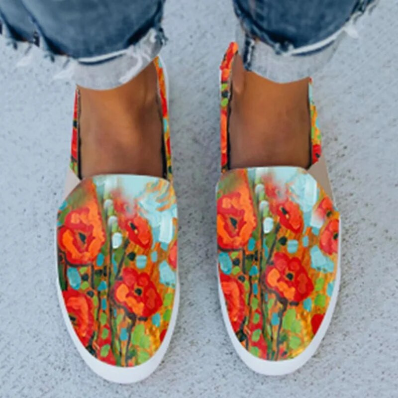 2022. gads. Sieviešu krāsainā druka Mode — Visi atbilst plakani apavi Audekla Gladiatora apavi Sieviešu ikdienas pludmales biroja sieviešu apavi pieaugušajiem