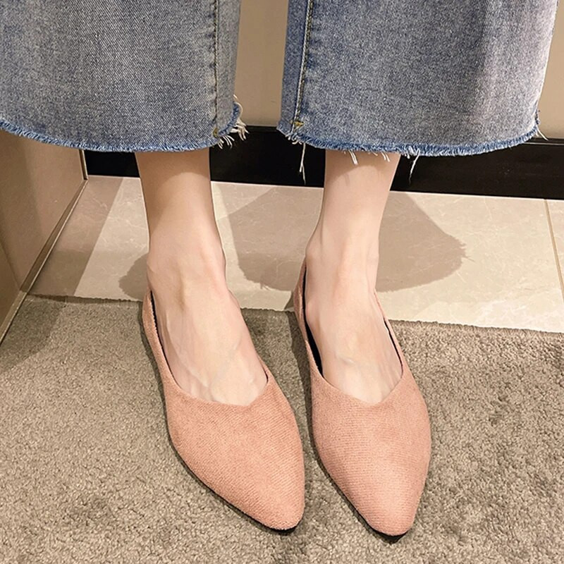 Ženske ravne cipele 2022 Nove jesenske ležerne cipele Ženske ravne cipele velike veličine Ženske ležerne ženske cipele sa špicom