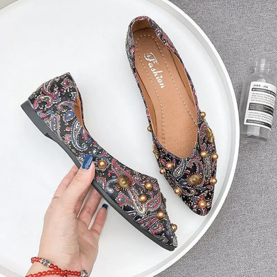 Dizaineru kristāla sieviešu apavi Eleganti, ērti dāmu modes Rhinestone mīkstās bites Rhinestone ziedi sieviešu apavi 35-4 izmērs