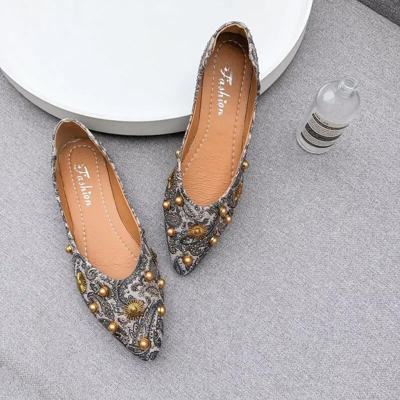 Dizaineru kristāla sieviešu apavi Eleganti, ērti dāmu modes Rhinestone mīkstās bites Rhinestone ziedi sieviešu apavi 35-4 izmērs