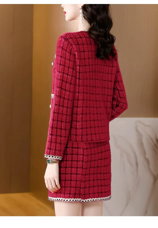 Tesco modno žensko odijelo 2-dijelni blejzer set odijela za uredske dame Svečane svatove Elegantno odijelo za sako mujer