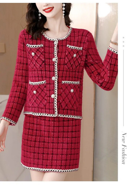 Tesco modno žensko odijelo 2-dijelni blejzer set odijela za uredske dame Svečane svatove Elegantno odijelo za sako mujer