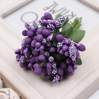 12~144 komada Mini prašnikov cvijet Umjetno cvijeće Izrada lažnog cvijeća za vjenčani buket Umjetne ruže Artificia Flower