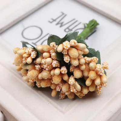 12~144 komada Mini prašnikov cvijet Umjetno cvijeće Izrada lažnog cvijeća za vjenčani buket Umjetne ruže Artificia Flower