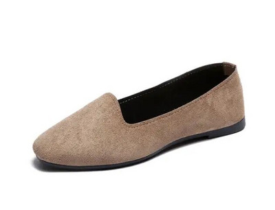 Ženske cipele za slobodno vrijeme Balerinke s četvrtastim vrhom Ženske cipele za čamac Ženske udobne mokasine Mokasine od antilop kože Mokasine za trudnice