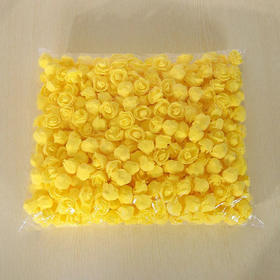 500 komada cvijeta od 3,5 cm umjetne pjene PE glave ruža DIY Valentinovo ruže ukras kutije slatkiša cvjetni materijali