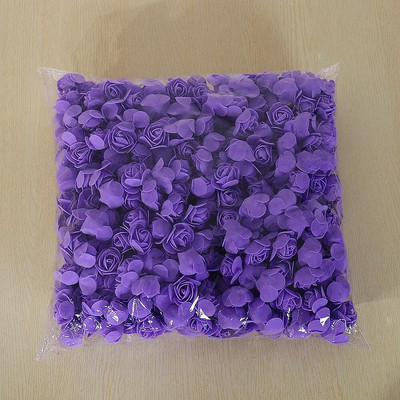 500 komada cvijeta od 3,5 cm umjetne pjene PE glave ruža DIY Valentinovo ruže ukras kutije slatkiša cvjetni materijali