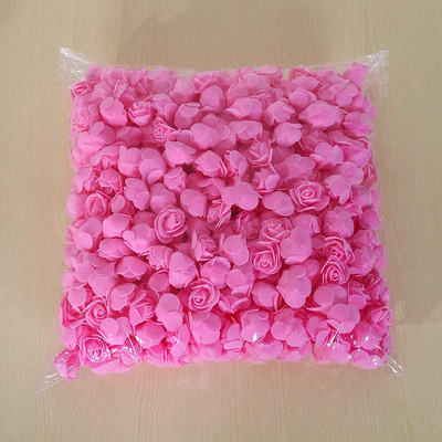 500 komada cvijeta od 3,5 cm umjetne pjene PE glave ruža DIY Valentinovo ruže ukras kutije slatkiša cvjetni materijali