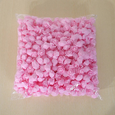 500 komada cvijeta od 3,5 cm umjetne pjene PE glave ruža DIY Valentinovo ruže ukras kutije slatkiša cvjetni materijali