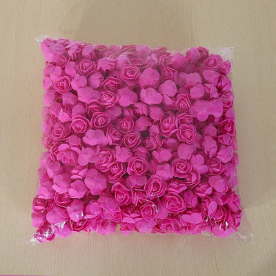 500 komada cvijeta od 3,5 cm umjetne pjene PE glave ruža DIY Valentinovo ruže ukras kutije slatkiša cvjetni materijali