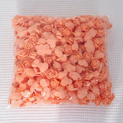 500 komada cvijeta od 3,5 cm umjetne pjene PE glave ruža DIY Valentinovo ruže ukras kutije slatkiša cvjetni materijali