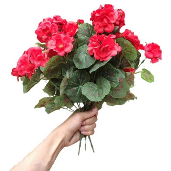 35cm Τεχνητό Γεράνι Κόκκινο Ροζ Λουλούδια Φυτό Τεχνητά Φυτά Τεχνητό Λουλούδι για Χριστουγεννιάτικο Σπίτι στον Κήπο Γάμου