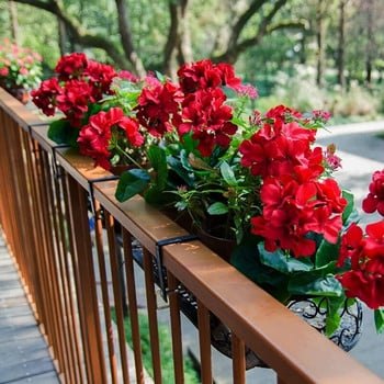 35 см изкуствен здравец Червени розови цветя Засадете изкуствени растения Изкуствени цветя за сватбена градина Домашен коледен декор