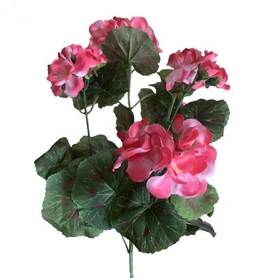 35 cm Mesterséges muskátli piros rózsaszín virágok növény mesterséges növények művirág esküvői kertbe otthoni karácsonyi dekoráció