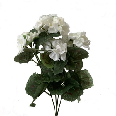 35 cm Mesterséges muskátli piros rózsaszín virágok növény mesterséges növények művirág esküvői kertbe otthoni karácsonyi dekoráció