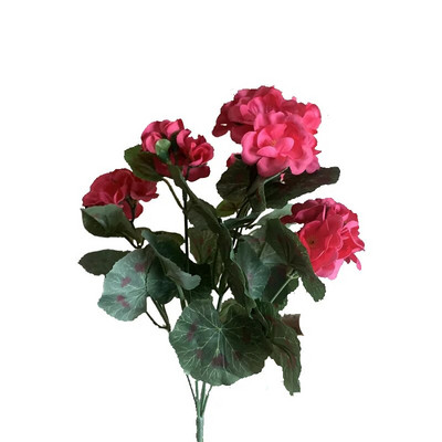 35 cm Mesterséges muskátli piros rózsaszín virágok növény mesterséges növények művirág esküvői kertbe otthoni karácsonyi dekoráció