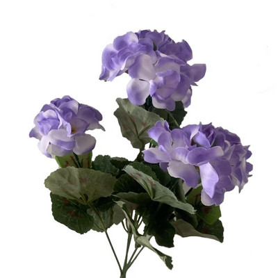 35 cm Mesterséges muskátli piros rózsaszín virágok növény mesterséges növények művirág esküvői kertbe otthoni karácsonyi dekoráció