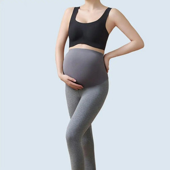 Еластични клинове за бременни Стилни клинове Тесни панталони с висока талия за бременни с поддръжка на корема Удобни плетени