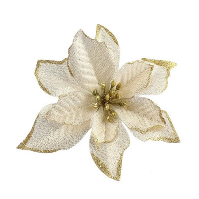 10 komada svjetlucavog umjetnog cvijeća Sretan Božićni ukrasi Ukrasi za božićno drvce za dom Nova godina Dekoracija vjenčanja