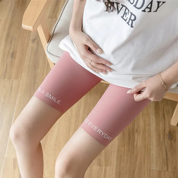 Летни тънки памучни панталони за бременни с къси клинове на корема Безшевни горещи шорти за бременни жени Ежедневни панталони за йога Бременност Извън