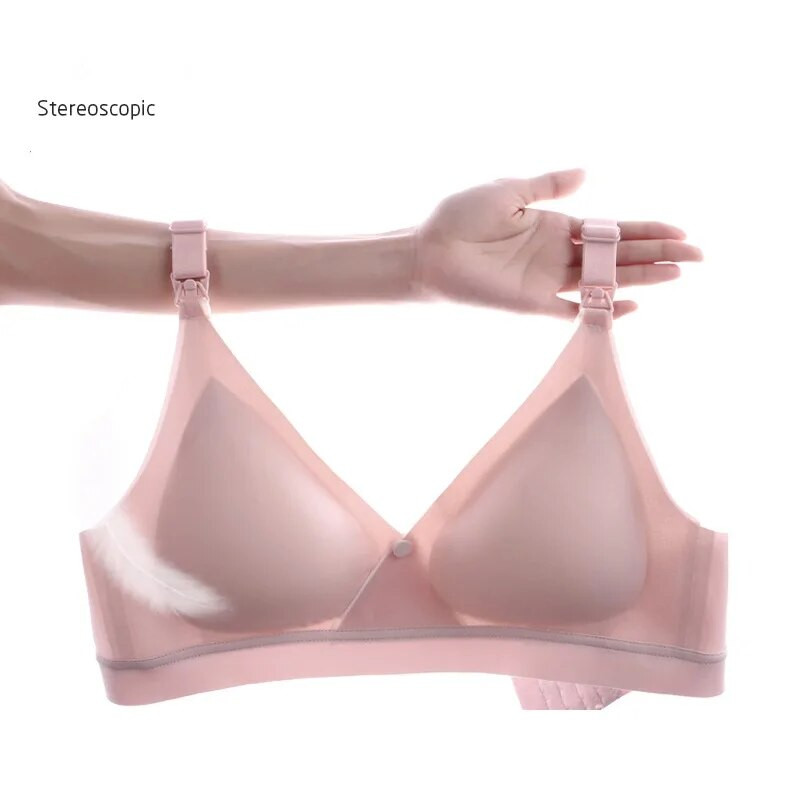 Jednobojni grudnjak za trudnice s prednjim otvorenim kopčom za dojenje s uklonjivim jastučićima, veleprodaja