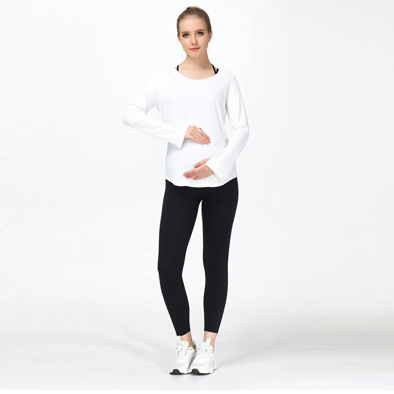 Popularne ženske joga tajice za trudnice, joga hlače za trudnice, mamina trudnička odjeća, veleprodaja za fitness trudnica