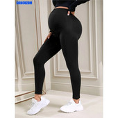Nėštumo antblauzdžiai Skinny Motinystės rūbai nėščioms moterims Belly Support Megztos Leggins Body Shaper Kelnės