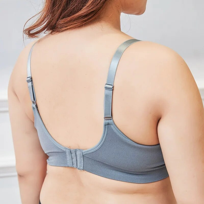 Sutien de maternitate pentru alăptare cu dimensiuni mari, cupă subțire, fără sârmă, sutien pentru alăptare, pentru femei, lactancia XL-3XL