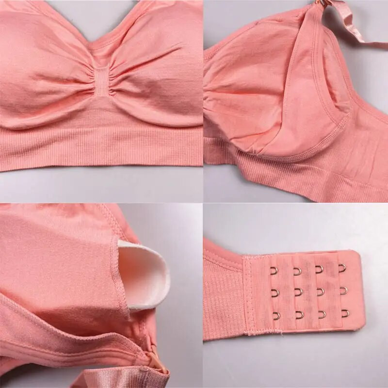 Sutien de maternitate pentru alăptare cu dimensiuni mari, cupă subțire, fără sârmă, sutien pentru alăptare, pentru femei, lactancia XL-3XL