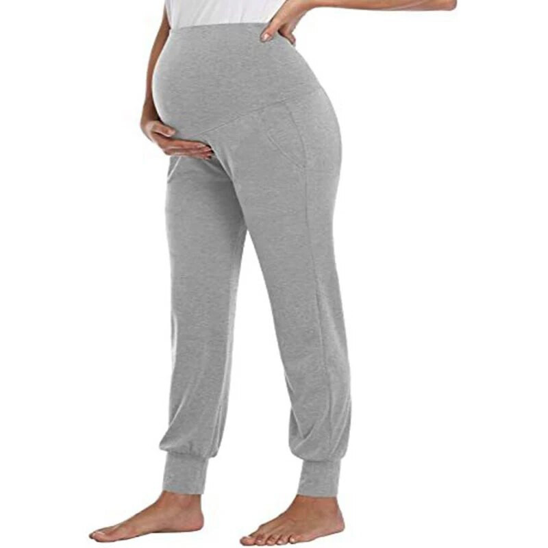 Grūtniecēm Bikses Pavasaris un Vasara Modal Legingi Grūtniecēm Vēders Lift Bikses Ikdienas apģērbs Grūtnieču kleita