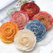 12cm/10gab Lielas peonijas mākslīgās baltās rozes zīda ziedu galviņas kāzu dekorēšanai DIY vainags Scrapbooking Amatniecības viltoti ziedi