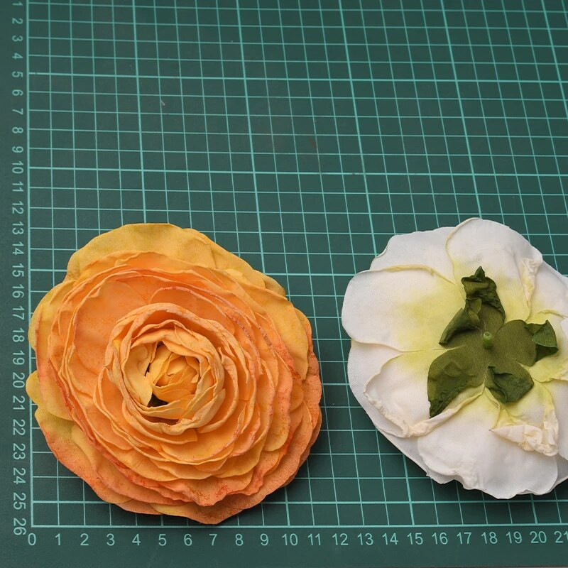 12cm/10gab Lielas peonijas mākslīgās baltās rozes zīda ziedu galviņas kāzu dekorēšanai DIY vainags Scrapbooking Amatniecības viltoti ziedi