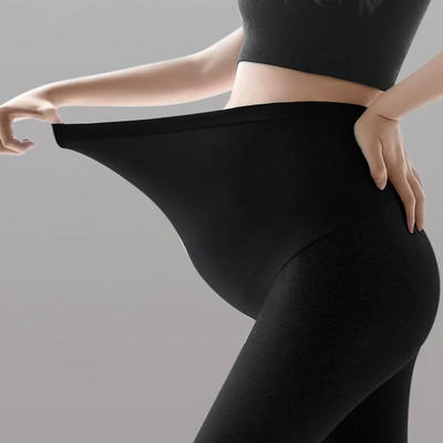 Ljetne trudničke tajice, udobne pamučne rastezljive hlače za trudnice visokog struka i potpore trbuhu