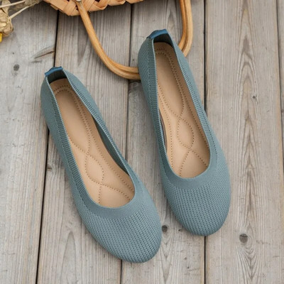 Ριγέ φλατ Ξυπόλητα Γυναικεία Loafers Άνοιξη Φθινόπωρο Casual Παπούτσια Espadrilles Sneakers Squeel Weaare Flat Hv Toe Μέγεθος 43