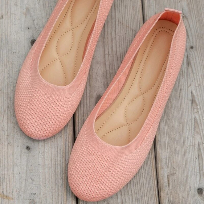 Triibulised Flatfoot Kingad Naiste Loafers Kevad-sügis vabaajajalatsid Espadrilles Sneakersing Squeel Weaare Flat Hv Toe Suurus 43