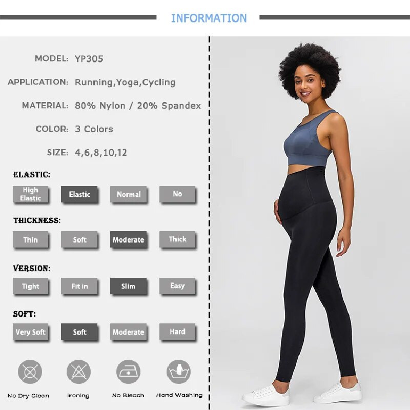 Najnovija odjeća za trudnice s visokim strukom i podizanjem bokova, trudničke hlače za jogu, tajice za trudnice