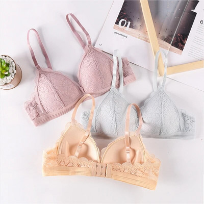 Seksīgi mežģīņu krūšturi Sieviešu apakšveļa Bezšuvju krūšturis Bezvadu Bralette Push Up krūšturi Apakšveļa Sieviešu ziedu krūšturi Komfortabli, intīmi