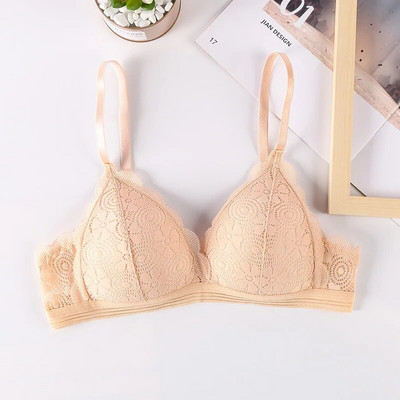 Σέξι δαντέλα σουτιέν Γυναικεία εσώρουχα Σουτιέν χωρίς ραφές Ασύρματο Bralette σουτιέν Push Up Εσώρουχα Γυναικεία Floral σουτιέν Comfort Intimates