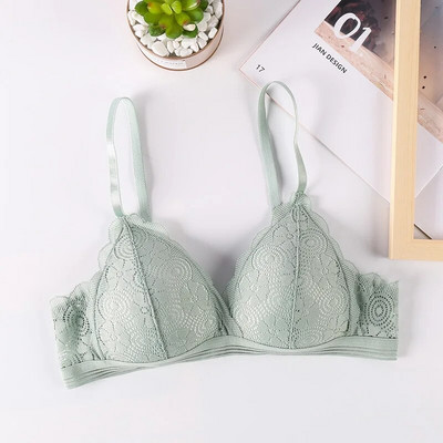 Σέξι δαντέλα σουτιέν Γυναικεία εσώρουχα Σουτιέν χωρίς ραφές Ασύρματο Bralette σουτιέν Push Up Εσώρουχα Γυναικεία Floral σουτιέν Comfort Intimates