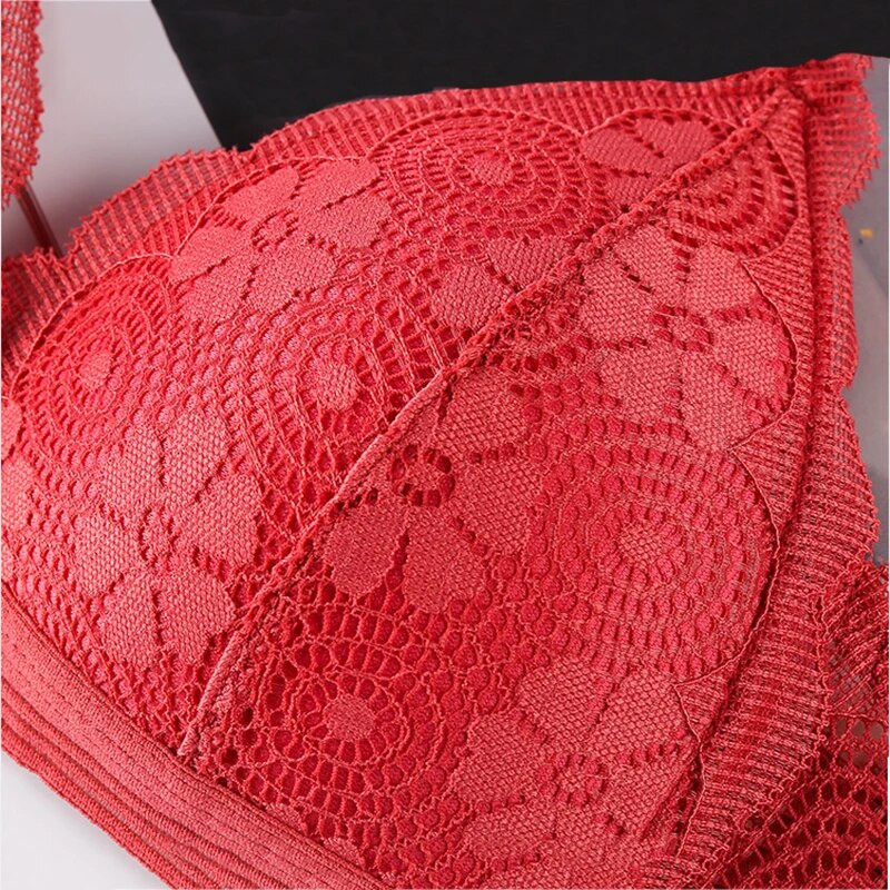 Seksi čipkasti grudnjaci Žensko donje rublje Bešavni grudnjak Bežični grudnjak Push up grudnjak Donje rublje Ženski cvjetni grudnjaci Udobno donje rublje