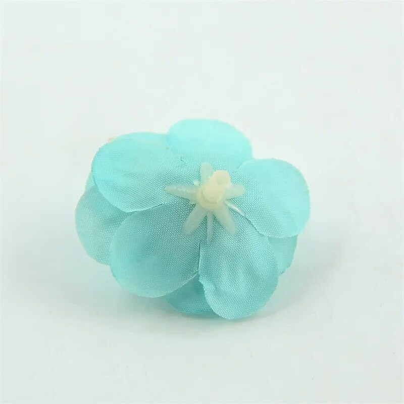 50 kom Mini 4,5 cm umjetna svilena ruža Cvjetna glava DIY Scrapbooking cvijeće Ručno izrađena lopta za poljubac Rukotvorine za vjenčanje Dekorativni