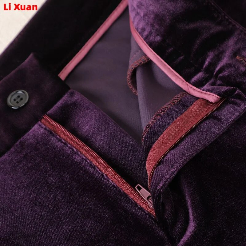 Korejski visokokvalitetni baršunasti jesenski zimski formalni ženski sakoi Poslovna odijela s kompletima Radna odjeća Uredska uniforma Hlače Jakna