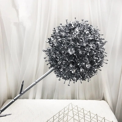 75 cm velika grana Umjetni šareni luk Svadbena dvorana Cvjetni aranžman Dekoracija Kućna vaza Maslačak Lažni cvjetni aranžman