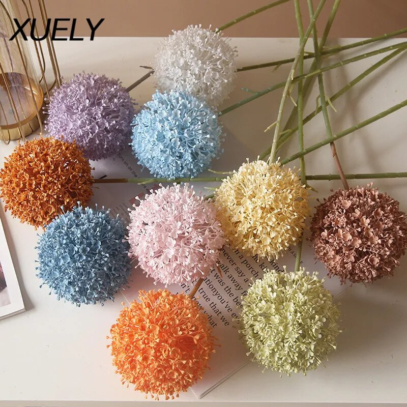 75 cm velika grana Umjetni šareni luk Svadbena dvorana Cvjetni aranžman Dekoracija Kućna vaza Maslačak Lažni cvjetni aranžman