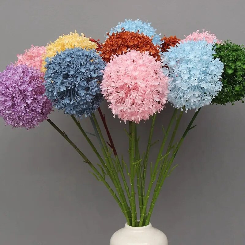 75 cm velika grana Umjetni šareni luk Svadbena dvorana Cvjetni aranžman Dekoracija Kućna vaza Maslačak Lažni cvjetni aranžman