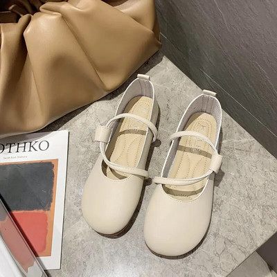 Čista ručno izrađena koža za glavu, udobne mekane kožne cipele u nacionalnom stilu, mekane potplate, ženske ravne cipele s kopčom