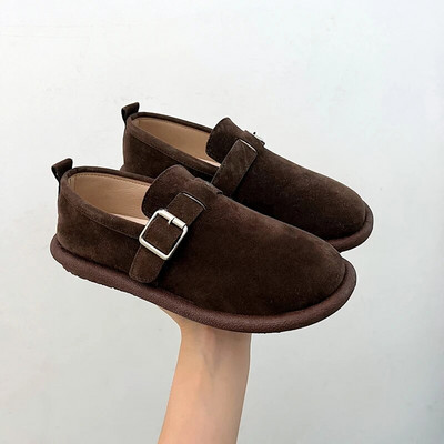 Birkenstocks ženske retro cipele za proljeće i jesen 2023. s debelim dnom, nove ravne neklizajuće cipele sa suknjom, meki potplat